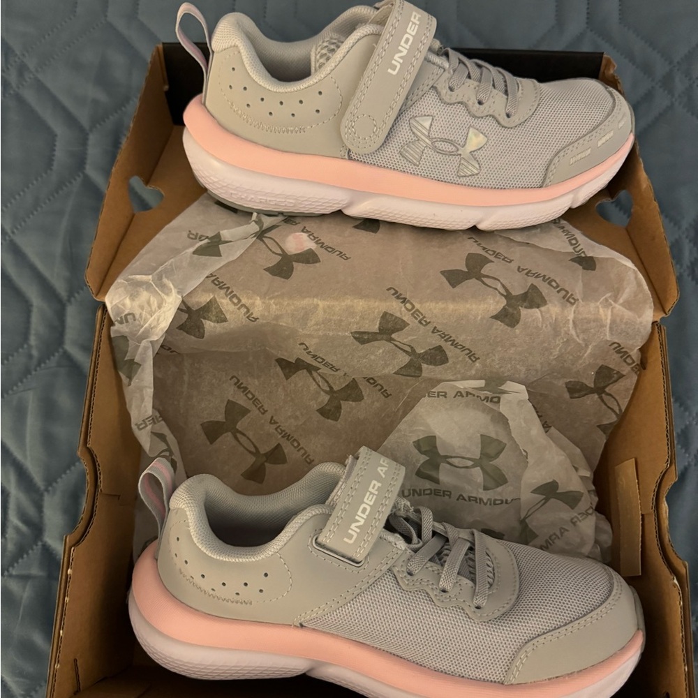 Under Armour Assert Velcro sneakers. NWT in original box. Never worn.